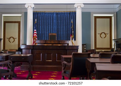 The Senate Chamber In North Carolina Historic Capitol