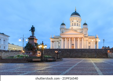 Senate Square And Helsinki Cathedral