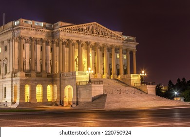 Senate US Capitol North Side Congress Capitol Hill Night Stars Washington DC