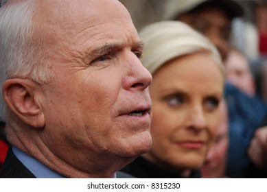 Senator John McCain And Wife Cindy McCain