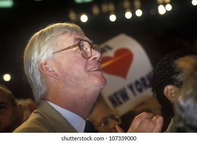 Senator Patrick Moynihan At The 1992 Democratic National Convention At Madison Square Garden, New York