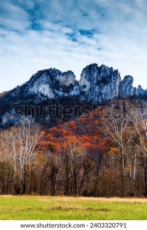 Seneca Rocks in Autumn, West Virginia