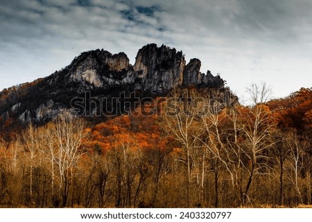 Seneca Rocks in Autumn, West Virginia
