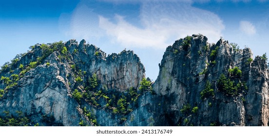 Seneca Rocks in Summer, West Virginia - Powered by Shutterstock