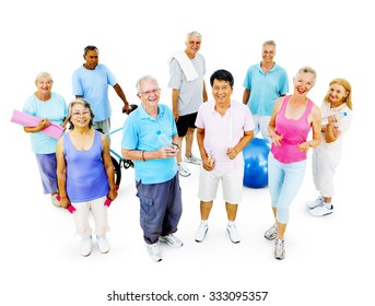 Senior Adult Exercise Activity Healthy Workout Concept - Powered by Shutterstock