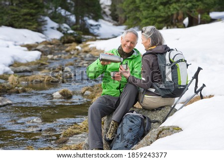 Similar – Image, Stock Photo hiking day Environment