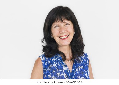 Senior Adult Woman Smiling Happiness Portrait