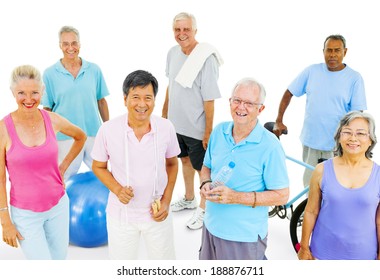 Senior Adults Exercising