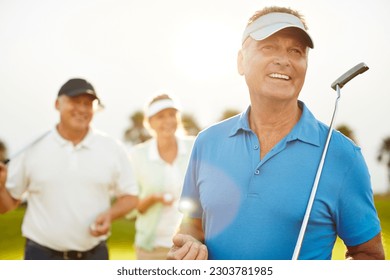 Senior adults on golf course - Powered by Shutterstock