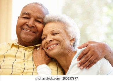 Senior African American Couple At Home