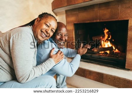 Similar – Image, Stock Photo Senior couple in a carpentry