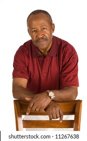 Senior African American man.