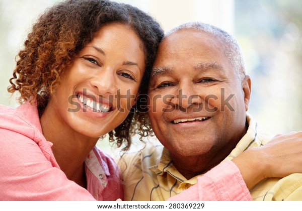 Senior African American Man Granddaughter Stock Photo 280369229 ...