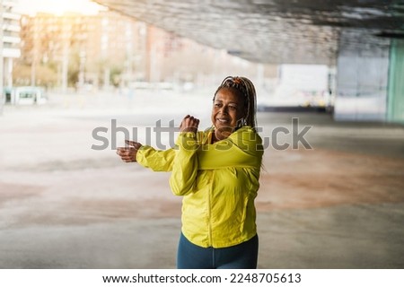 Image, Stock Photo stretching exercises