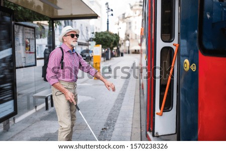 Image, Stock Photo Transport in the Old Town