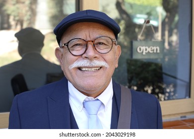 Senior businessman with a mustache