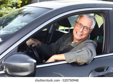 Senior Car Driver