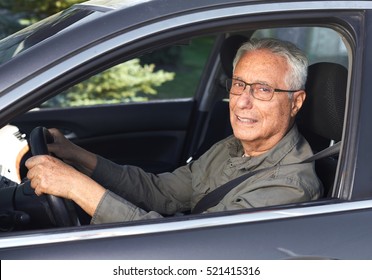 Senior Car Driver