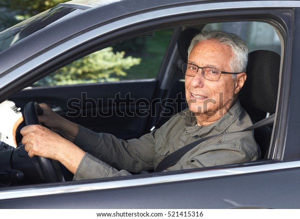 Senior car\
driver
