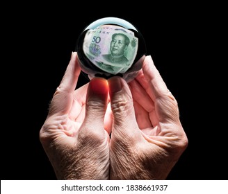 Stock photo about forecasting the future exchange rate for the chinese Yuan currency