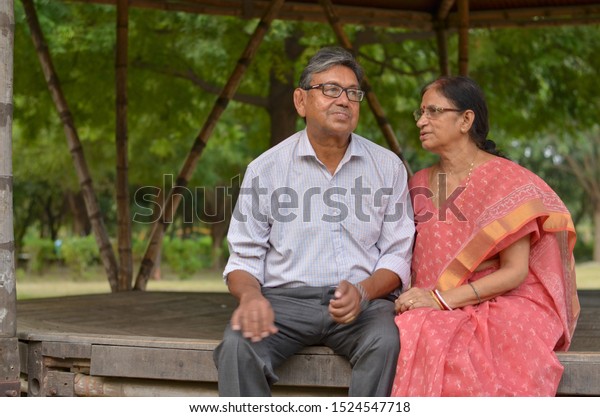 Senior couple -Indian stock vector. Illustration of 