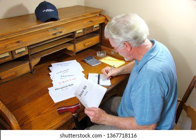 Senior Citizen Paying Medical Bills