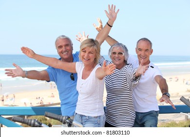 Senior Citizens On Holiday