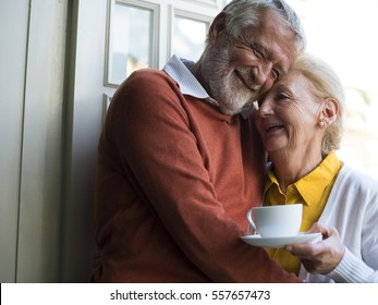 Senior Couple Daily Lifestyle Happiness