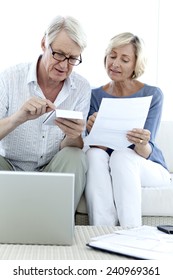 Senior Couple Doing Home Finances