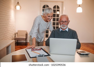 Senior Couple Doing Some Online Shopping