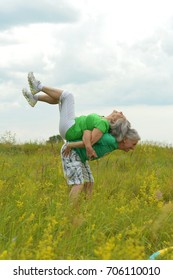 Senior Couple Having Fun