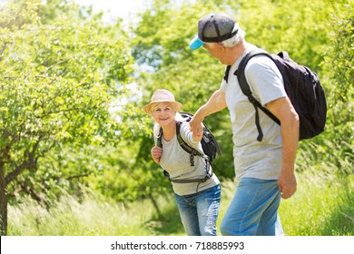 Senior Couple Hiking
