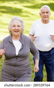 Senior Couple Jogging