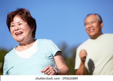 Senior Couple Jogging