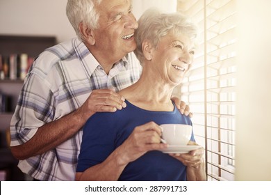 Senior couple next to the window
 - Powered by Shutterstock