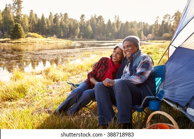 Senior Couple On Autumn Camping Trip