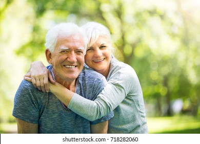 Senior Couple In Park
