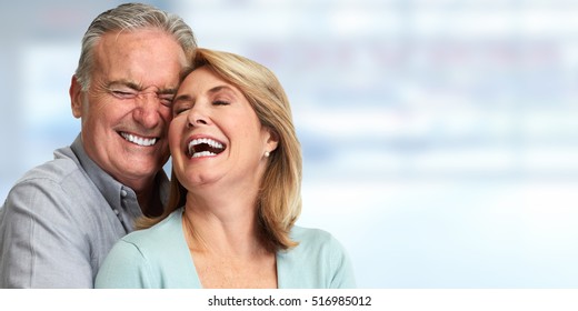 Senior Couple Smiling.