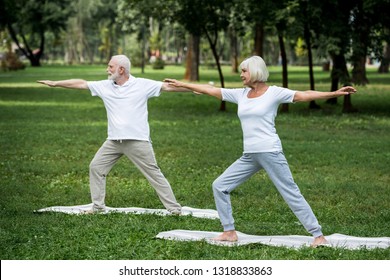 Warrior Pose On Yoga Mat Images Stock Photos Vectors Shutterstock