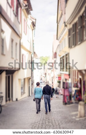 Similar – Image, Stock Photo Twins look at postcards