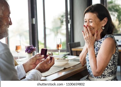 A Senior Couple Wedding Proposal