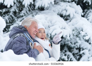 Senior Couple In Winter Park 