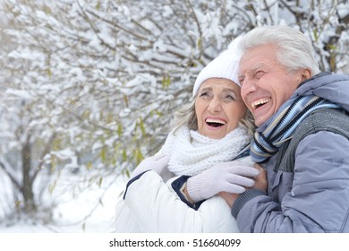 Senior Couple In Winter Park 