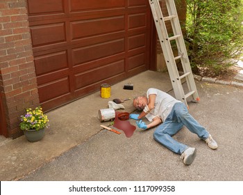 Senior Fell Off Ladder Doing House Work