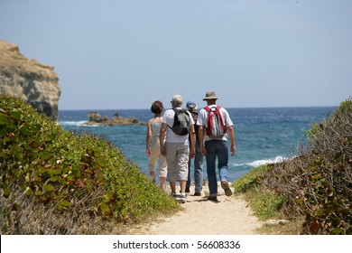 Senior group hiking at the seafront - Powered by Shutterstock