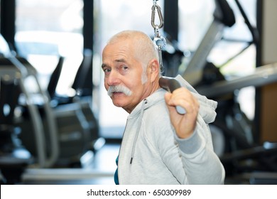 Senior In The Gym