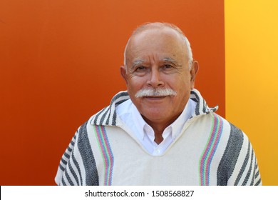 Senior Hispanic Man With Traditional Clothing 