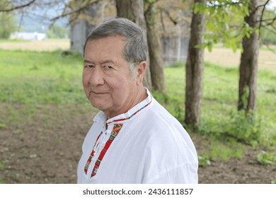 Senior indigenous American man portrait  - Powered by Shutterstock