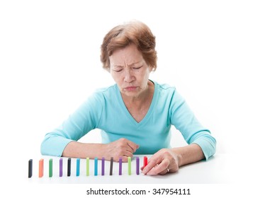 Senior Japanese women, domino