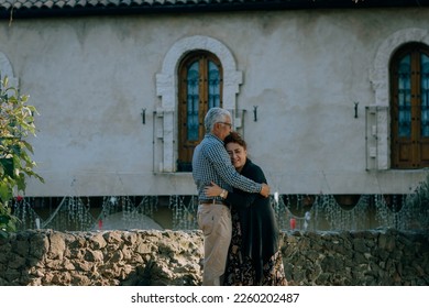 Senior Latino Mexican couple in love celebrate their anniversary - Powered by Shutterstock